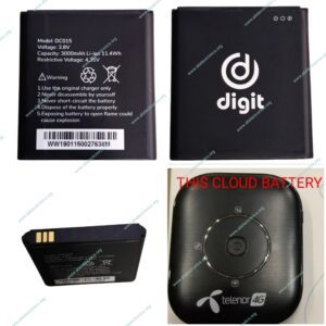 TELENOR DIGIT MF13 CLOUD BATTERY DC015 3000mAh
